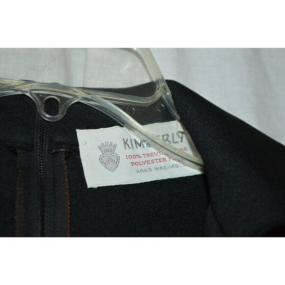 Kimberly 1960s Black 100% Polyester Belted Shift D - Picture 4 of 6